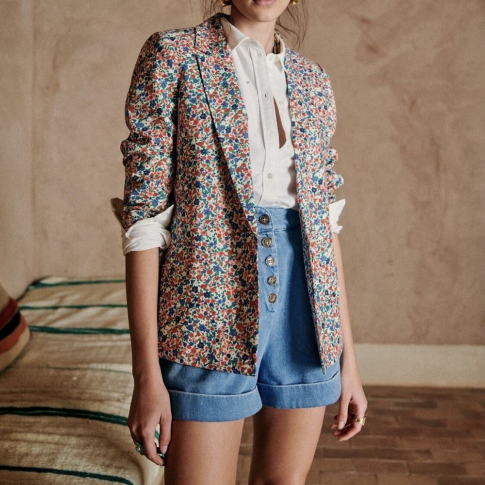 Sezane Denim Wallace Shorts